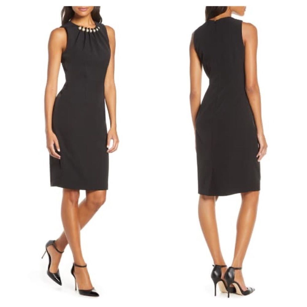Harper Rose Embellished Sheath Dress Size 0P